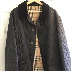 Burberry Men’s Quilted Coat XL